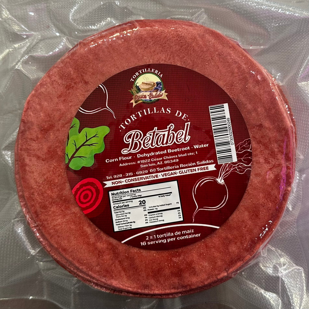 Tortilla de betabel frescas y saludable contiene 16 piezas,    son tu mejor opción 🔥🫜